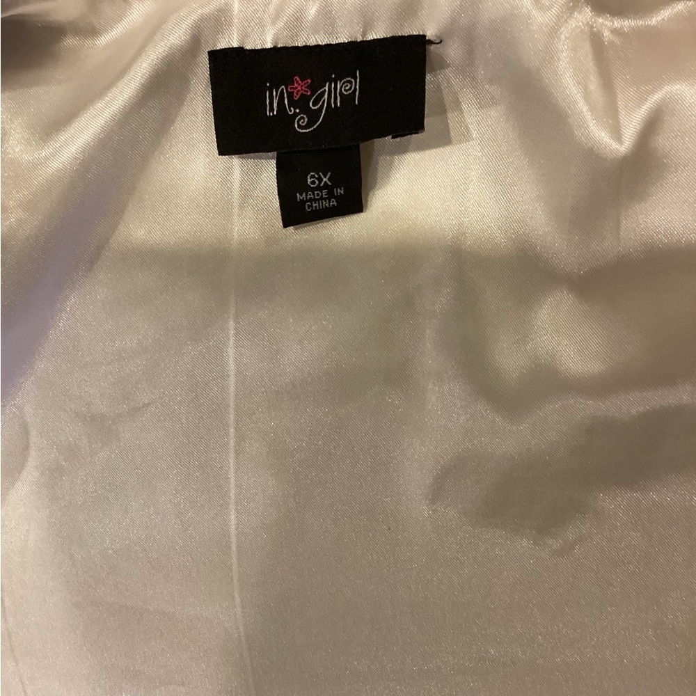 White Faux Fur Kids Jacket - Picture 9 of 10